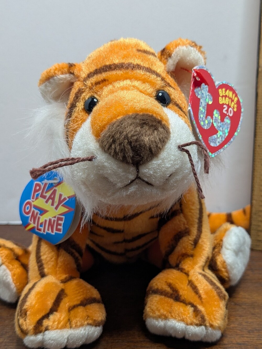TY Beanie Baby 2.0 - OASIS the Tiger (6 inch) - UNUSED CODE New